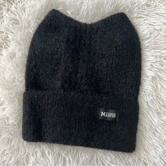 😻 Cute Black Cat Beanie w Ears Warm Knit Beanie - Picture 3 of 6